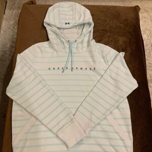 Under Armour Blue White XL Hoodie Boating Cover up